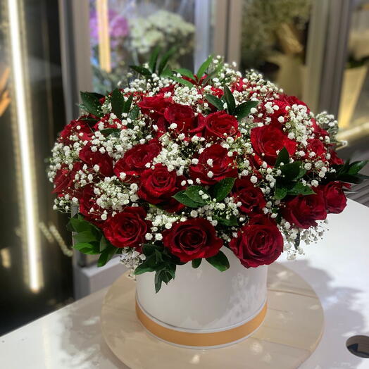 Premium Red Rose Bouquet Box