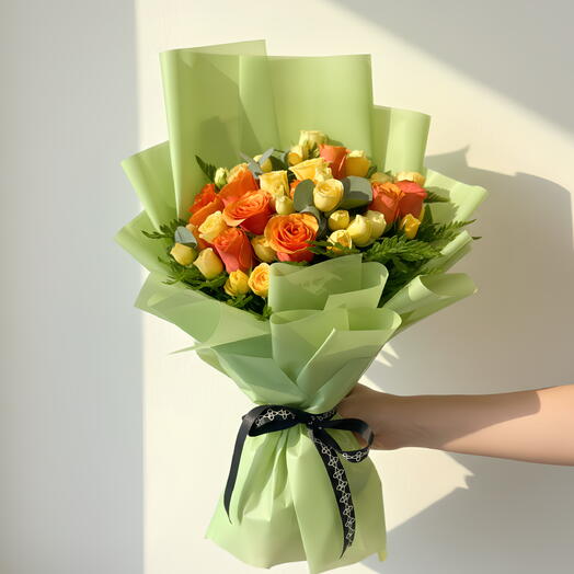 Charme d'agrumes au coucher du soleil