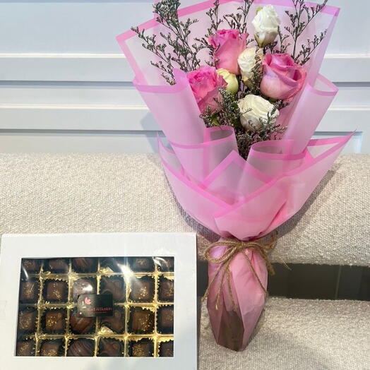 Букет с шоколадом 01