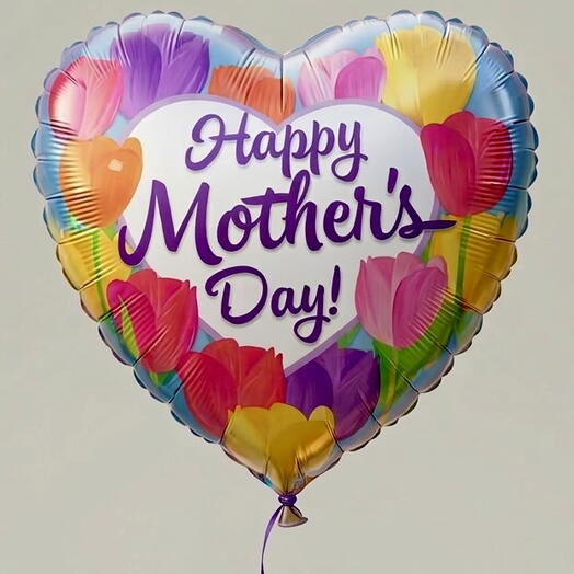 Фольгированный шар С Днём матери | Гелиевый праздничный шар