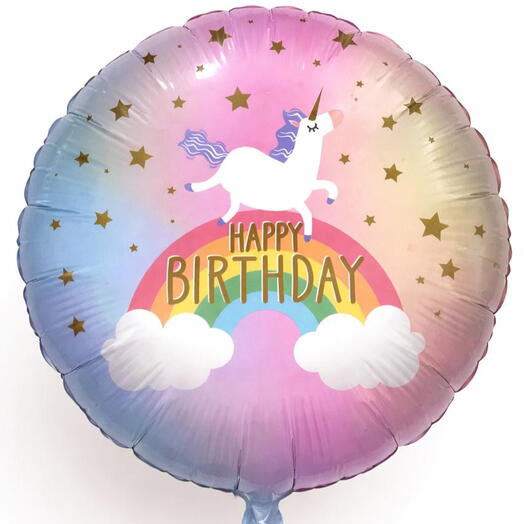 Unicorn Happy Birthday Foil Balloon-18 inch