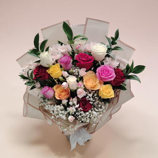 Пастельный романтический цветок