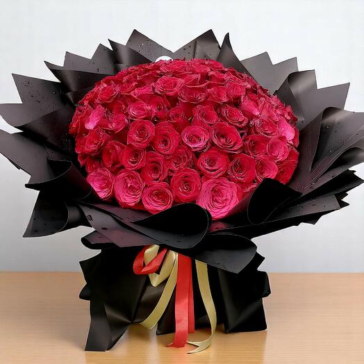 101pcs red rose bouquet