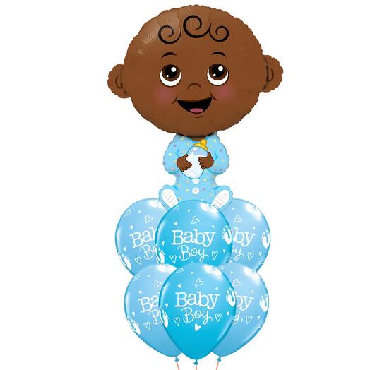Giant Blue Baby Dark Fab Gift Bouquet