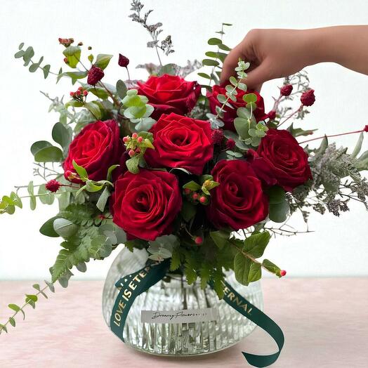 Rosas rojas para el Día de la Mujer