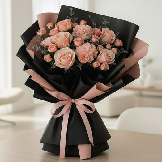 13 Pink Flowers Bouquet