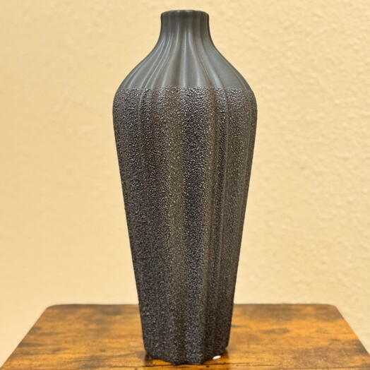 Black ceramic vase tall