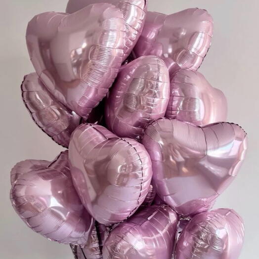 15 Rose Gold Foil Balloon Set