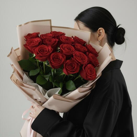 Букет из 25 красных роз