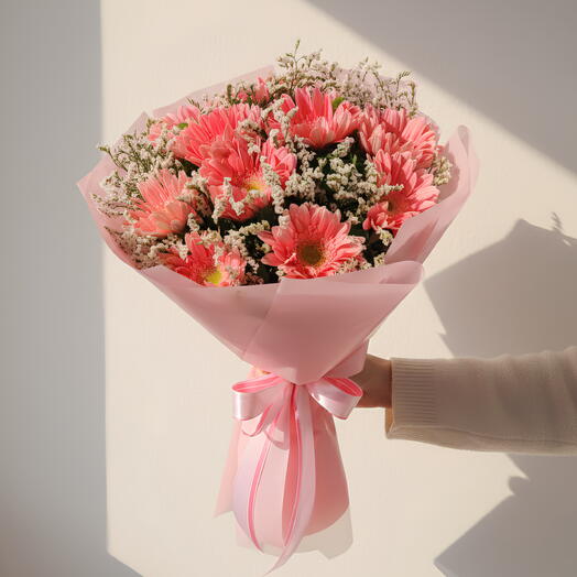 Pink flowers bouquet