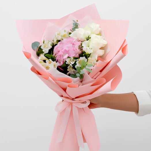 Pink Hydrangea Rose Mix | RC-M336