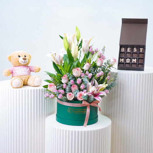 Волшебное трио цветочных коробок