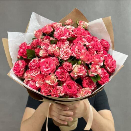 Pink Fire Rose Bouquet -620