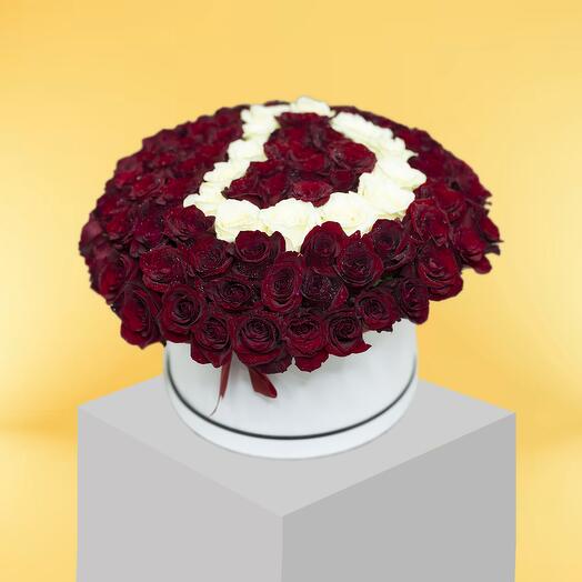 Композиция из 101 розы