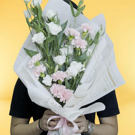 Розово-белый букет