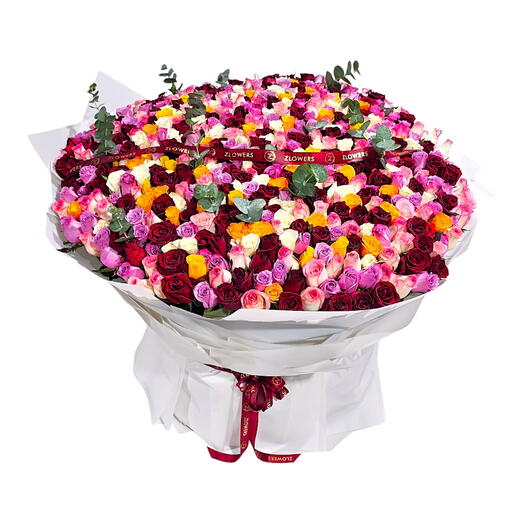 Emirati Women s Day Special 501 Mixed Roses Arrangement