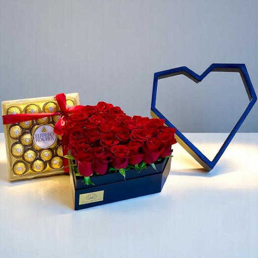 Red Rose Romance   Chocolate Delight