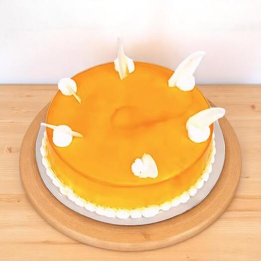 Тропический манговый муссовый торт | Свежий десерт из манго | 20cm | 1000g