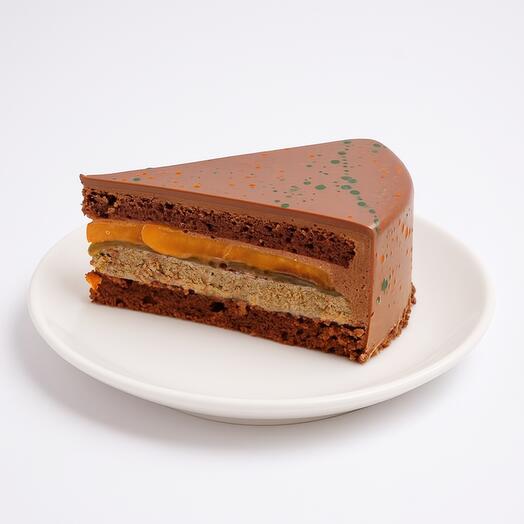 Кусочек кунафы с шоколадом и манго