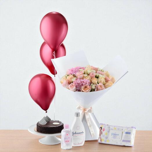 Набор для новорождённого «Цветение персика»