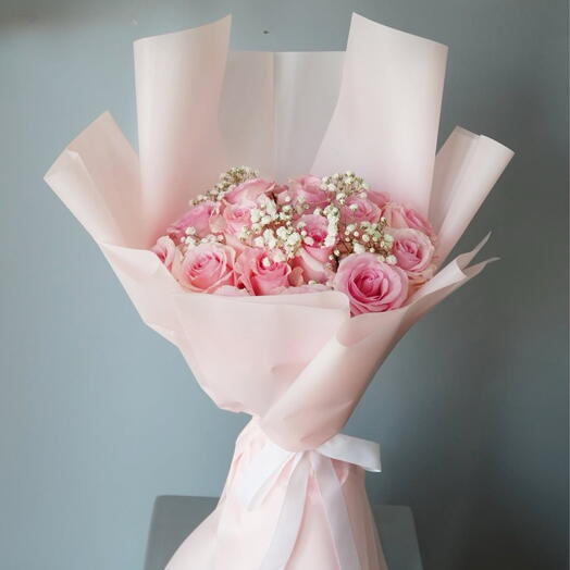 Hope- Pink rose bouquet