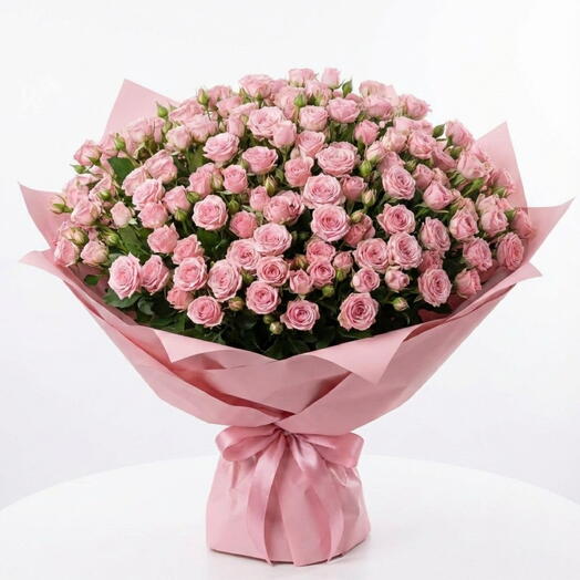 201 Pink Spray Rose bouquet For Mother