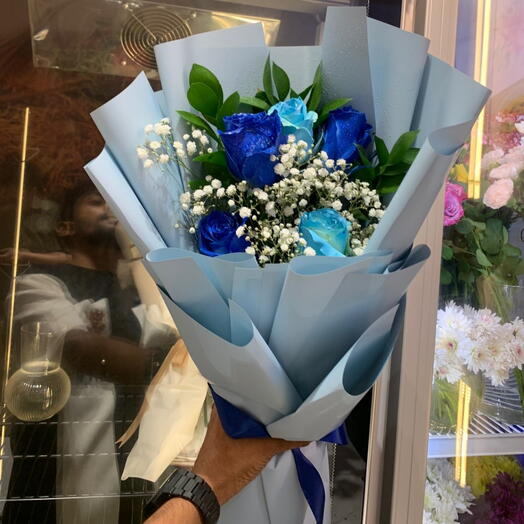 Blue Rose Elegance