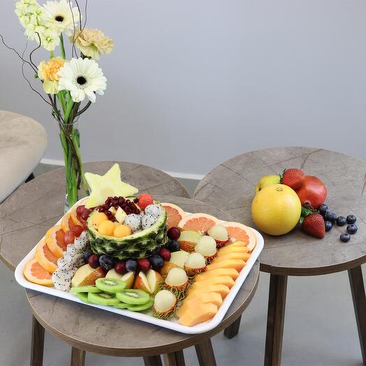 Radiant Rainbow Fruit Tray
