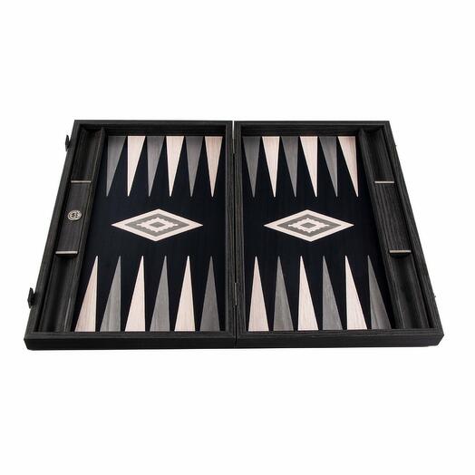 Handmade backgammon from pearl gray wood Wawona, S