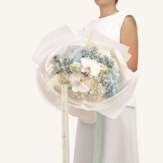 Modern Blue Plush Bouquet