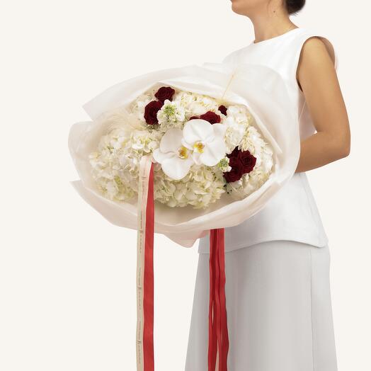 Modern Red Plush Bouquet