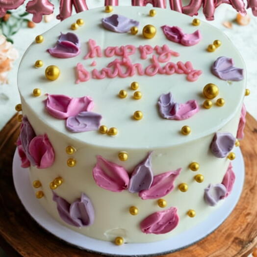 Элегантный цветочный шоколадный торт с ганашем | Ручной работы ботанический десерт