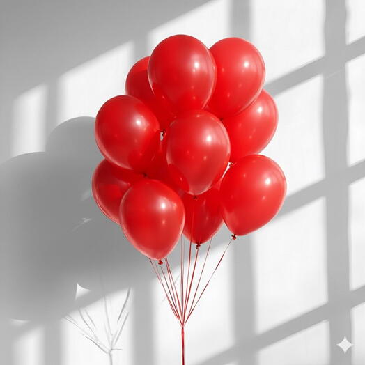 Helium Red Balloons