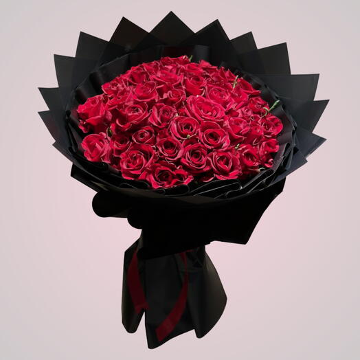 Passionate Red: 40 stem red rose