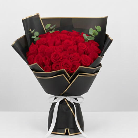 San Valentín- Ramo de rosas rojas