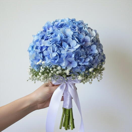 باقة عروس زرقاء