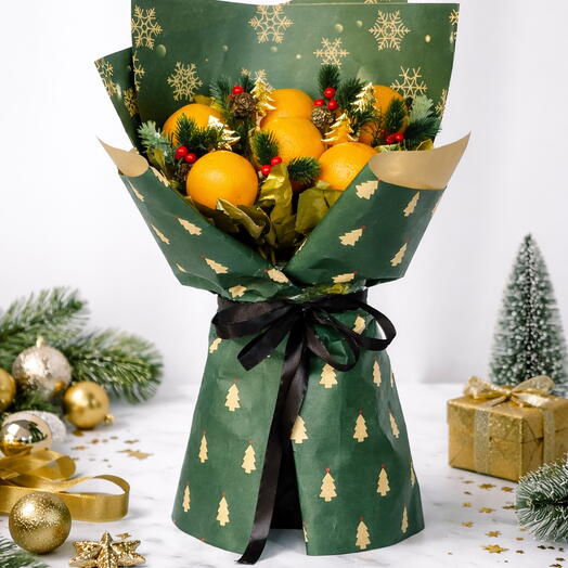 Festive Citrus Christmas Bouquet