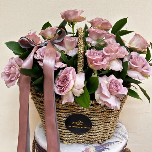 Большая лиловая корзина Native