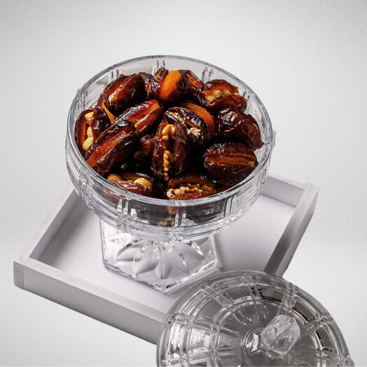 Стеклянная чаша - 30 шт. микс из фаршированных фиников коллекции Classic