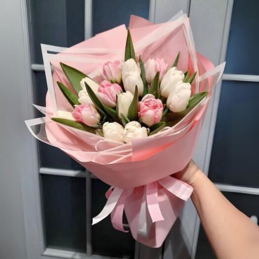 Rainbow Tulips Bouquet