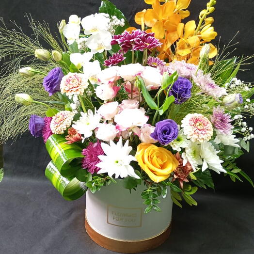 Mix Flowers in basket