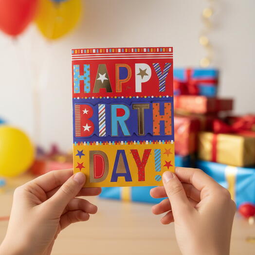 Happy Birthday Musical Postcard