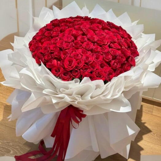 Ramo Premium de 101 Rosas Rojas