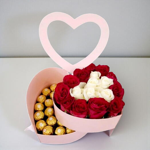 Яркая сладкая коробка любви