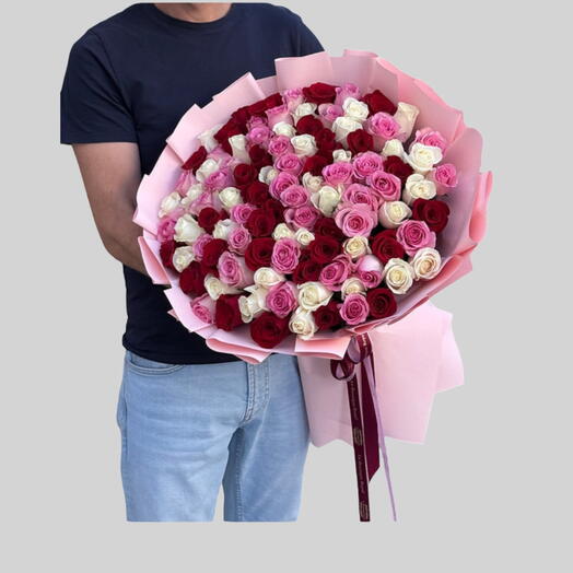 Mother s day Euphoria _ Mixed Roses Bouquet