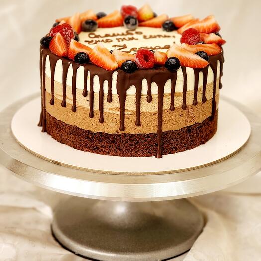 Triple chocolate cake