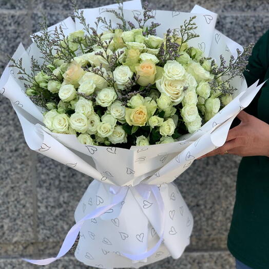 Bouquet de roses mélangées Sheen