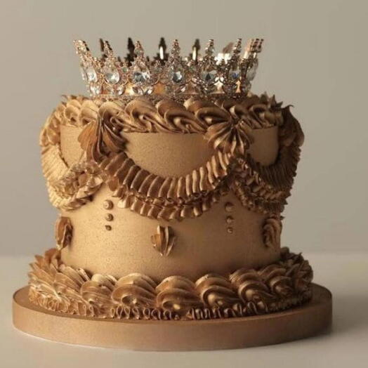 Pastel vintage marrón