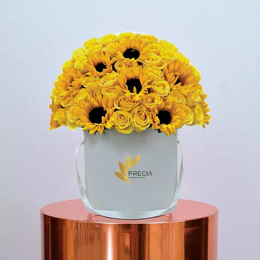 ورود متزينة بزهور دوّار الشمس