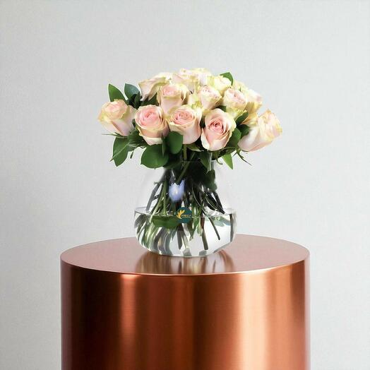 Solo 24 Rosas Rosa Melocotón